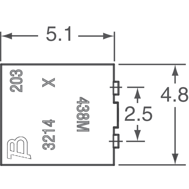 3214X-1-101E Bourns Inc.  Trimmer Potentiometers